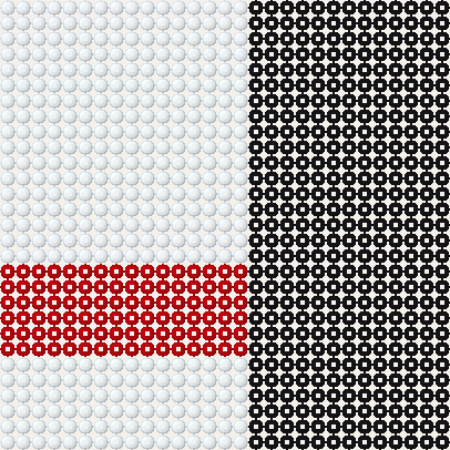 Contrast — after, in beads