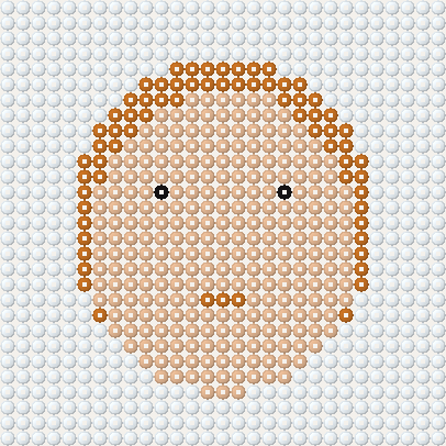 Portrait — after, in beads